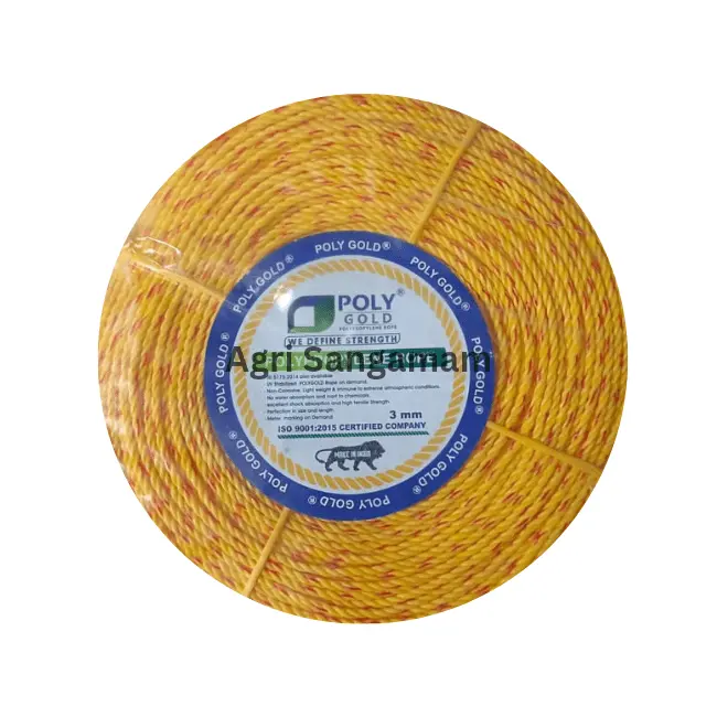 3mm Poly Gold PP Rope 1kg